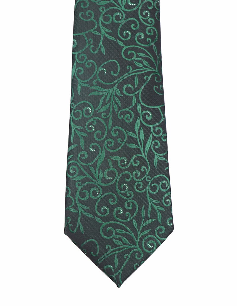 Ctskyte Men Classic Dark Green Silk Tie Assorted Dress Skinny Necktie Gift for Birthdays - Image 5